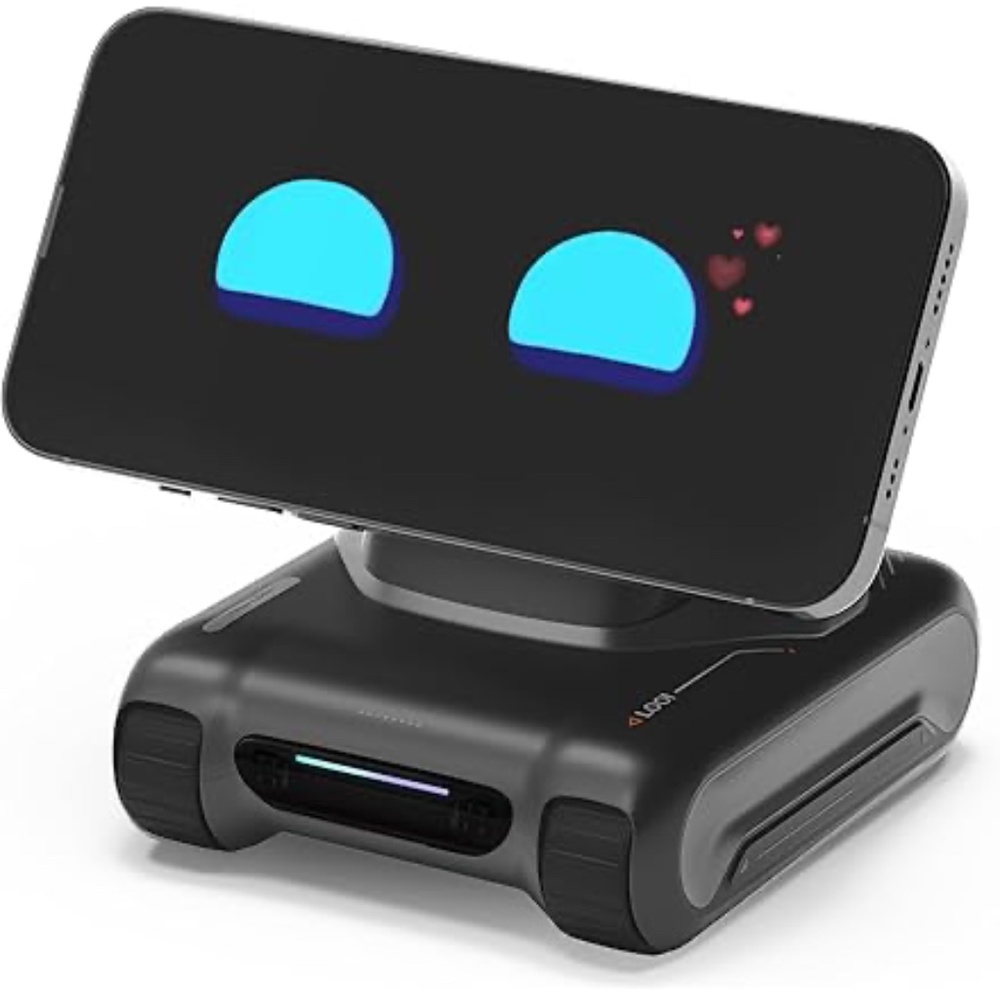 LOOI Robot-Space Black – AI Desktop Robot Companion,ChatGPT Voice Interaction,Vi